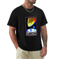 T-shirt USCM (Aliens) à coupe athlétique, haut de sport à manches courtes