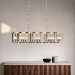 Solara Pendant | Brushed Graphite / 37" / Warm White (3000k) | MOD LIGHTING