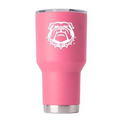 Georgia Bulldogs 30 oz. Stainless Steel Powder Coated Tumbler Pink