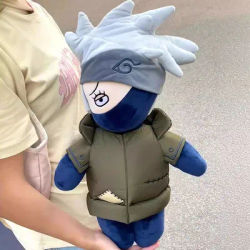 Kwaii Naruto Plush Pillow Doll Hatake Kakashi Cartoon Stuffed Cushion Anime Character Collectible Plushie Perfect Gifts for Fans