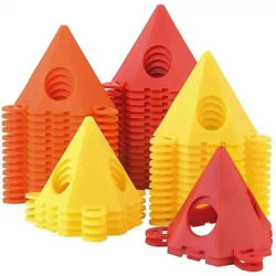 10 PCS Pyramid Shaped Tripod Triangular Holder Carpentry Paint Holder Aerosol Paint Holder Pillow Block Auxiliary Tool Set