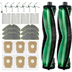 CKFAM-Replacement Parts For Irobot Roomba 115 Combo / 115 Combo+ Robot Vacuum: Roller Brushes, Filters,Mopping Pads, Dust Bags