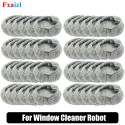 Microfiber Cleaning Rag For Window Cleaner Robot 188168 Parts Universal Round Robot Vacuum Cleaner Towel Dust Cloth Part