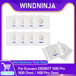 Dust Bags for Ecovacs DEEBOT N30 Pro N30 Pro Omni N30 Omni Sweeping Robot Vacuum Replacement Dust Collection Rubbish Bag Parts