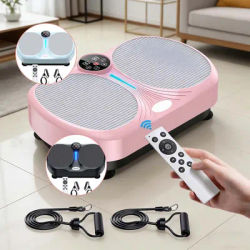 Vibrating Plate Fitness Machine with Bluetooth & Remote Control for Immersive Workouts Adjustable Speed Settings & Stable Suction Cup Design Perfect Gift Vibration Plate Girls