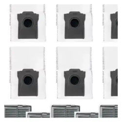 Replacement Parts For Mova E40 Ultra Robot Vacuum, 1 Main Brush, 8 HEPA Filters, Mop Pads, Side Brushes, Dust Bags,