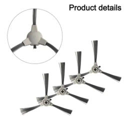 Set Of 4 Replacement Side Brushes For Cecotec For Conga 2290 Vacuum Cleaner Robot Accessories To Support Cleaning Performance
