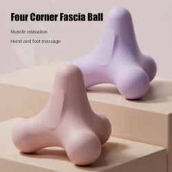 Balle de massage fascia à quatre coins pour la relaxation et le fitness des méridiens, pour la plante des pieds, les épaules, le cou, la taille, les mains et les muscles (pour la relaxation