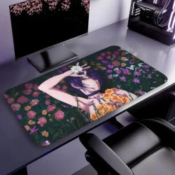 Nouveau tapis de souris Chainsaw Man Reze, tapis de souris pour clavier, accessoires de jeu, tapis de bureau long, pièces PC XXL 90x40cm