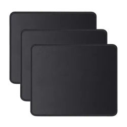 Tapis de souris de jeu noir compact antidérapant avec bords surpiqués, accessoires PC, tapis de bureau, tapis de jeu motif Bête Auspicieuse