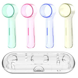 Étui de voyage pour brosse à dents électrique Portable et housses de protection anti-poussière pour tête de brosse, Compatible avec les brosses à dents électriques Oral B