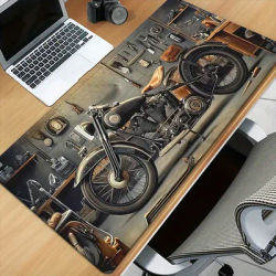 Tapis de Souris XXL pour Pièces de Moto, Tapis de Clavier d'Ordinateur, Tapis de Souris Gamer, Tapis de Bureau Doux, Tapis de Table, Tapis de Bureau pour Motard