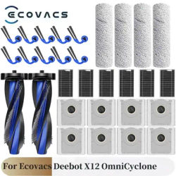 For Ecovacs Deebot X12 OmniCyclone Robot Vacuum Cleaner Parts Main Roller Side Brush Filter Mop Cloth Dust Bag Accessories
