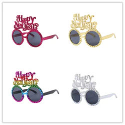 Happy New Year Alphabet Cosplay Anime Sunglasses Rainbow Colors New Year Party Mask Christmas Halloween Party Glasses