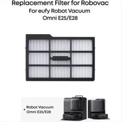 AA96 6PCS for Omni E25 / E28 Robot Vacuum Cleaner Replacement Filters Spare Parts Vacuum Filter HEPA Filter