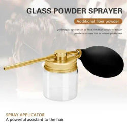 【B】1 pièce Pulvérisateur de poudre de talc en fibre, applicateur de fibres densifiantes pour cheveux contre la perte de cheveux, flacon pulvérisateur de poudre pour salon de coiffure
