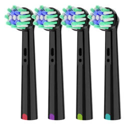 Têtes de rechange pour brosse à dents électrique Cross Action, compatibles avec Oral B Pro, tête de brosse à poils coudés et en forme de X pour OralB