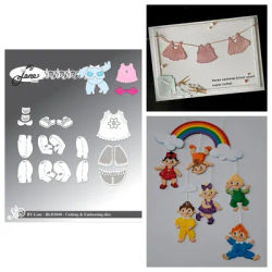 New BY Lene Accessories for Baby Trolls Metal Cutting Dies Sets for DIY Craft Making Greeting Card Scrapbooking Decoration Molds
