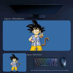 Nouveau tapis de souris en cuir grande taille, motif dessin animé Dragon Ball Goku, tapis de table anime