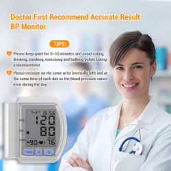 Tensiomètre Électronique de Poignet Portable, Tonomètre, Soins de Santé, Moniteur de Pression Artérielle Numérique, Sphygmomanomètre