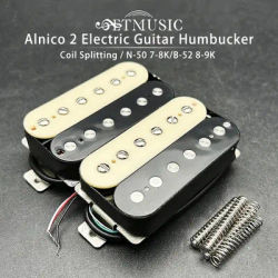 Micro Humbucker Alnico II pour guitare électrique, double bobine, N-50 7-8K/B-52 8-9K, Zebra