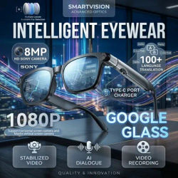 Nouvelles Lunettes Intelligentes IA pour Entreprises, Caméra HD 8MP, Enregistrement Vidéo Anti-tremblement, Traduction ChatGPT, Appel Wi-Fi, Lunettes de Soleil Étanche pour Hommes, Compatible iOS