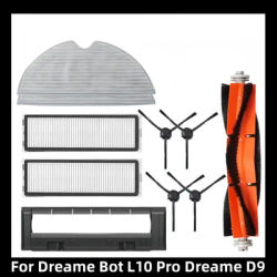 Main Side Brush Mops Cloths Filters For Dreame Bot L10 Pro Dreame D9 Robot Vacuum Cleaner Spare Parts Replaceble Accessories
