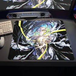 Tapis de souris Cool E-Sports Punk XS, tapis de bureau Anime Girls, tapis de souris pour clavier de jeu, tapis de bureau pour PC, accessoires de bureau