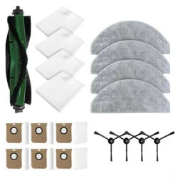 As Shown Robot Vacuum Accessories Cleaning Accessory For Robot Filter Mop Pad Replacement Parts Kit Stubborn Stains Removal