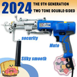 AK-V Electric Tufting Machine 2 in 1 Carpet Weaving Machine Hand Tufting Gun Cut Pile Rug Carpet Hand Tufted Gun for Rug Carpet