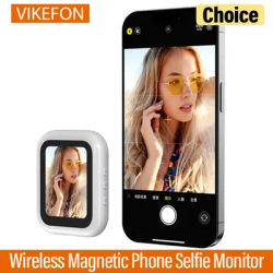 Moniteur de selfie magnétique pour caméra arrière de smartphone, mini écran sans fil en temps réel pour la création de vidéos TikTok, YouTube, Vlog et en direct
