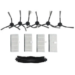 Side Brush Filter Kit Parts Replace Replacement Roller Vacuum Cleaner Practical Use For IHome Self Empty Robot