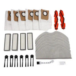 HEPA Filter Set Robot Vacuum Parts Side Brush HEPA Filter Mop Cloth Cleaning Brush As Shown For Xiaomi for h40 OV51