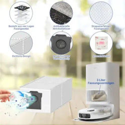 ABUD 18-Piece Robot Vacuum Cleaner Accessories Kit for Mova E40 Ultra E50 Ultra Replacement Parts Set