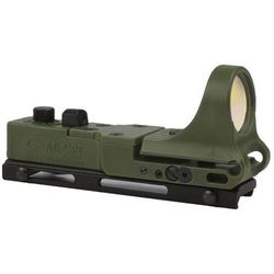 C-MORE Railway Red Dot Sight w/Click Switch Olive Drab Green 6 MOA CRWOD-6