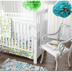 New Arrivals Indigo Summer 3 Piece Baby Crib Bedding Set