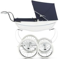 Silver Cross Oberon Toy Doll Pram - White & Navy