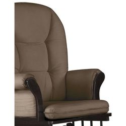 Shermag Peyton Glider & Ottoman - Dark Peat