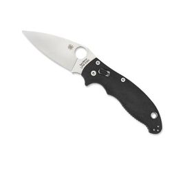 Spyderco Manix 2 Black Folding Knife G-10 Handle FE Blade C101GP2