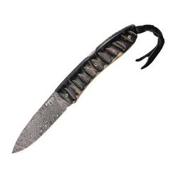 Lionsteel Opera Damascus Ram's Horn Knife LST8800DMN