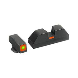 AmeriGlo Tritium Night Sight For Glock 20 ProGlo Square Front Orange and Orange Painted Line Rear