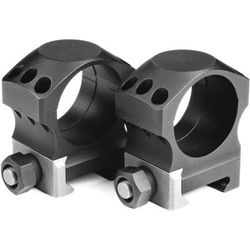 NightForce XTRM 30mm Titanium/Alloy Ring Set Low .885 6 Screw Black Full-Size A264