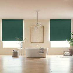 Economy Blackout Vinyl Roller Shades | 16" x 20"