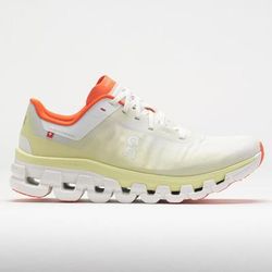 On Cloudflow 4 Women's Running Shoes White/Hay