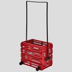 Tourna Ballport Deluxe with Wheels 80 Balls Ball Hoppers Red