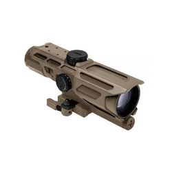 NcSTAR MARK III Gen3 Tactical 3-9x40 Mil Dot Rifle ScopeP4 Sniper ReticleRed/Blue IlliminationGreen Lens Tan VSTP3940GV3T