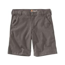 Carhartt Men's Rugged Flex Relaxed Fit Canvas Work Shorts, Gravel SKU - 270082