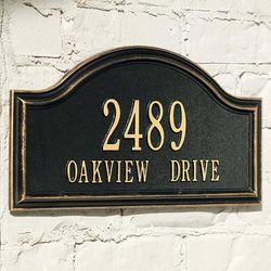 Oakview Address Plaques - Lawn Plaque, Antique Copper Lawn Plaque, Estate - Frontgate