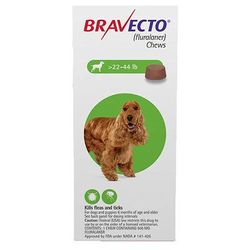 Bravecto For Medium Dogs (22 To 44lbs) Green 2 Chews