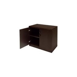 Mocha 2-Door Locking Storage Cabinet
